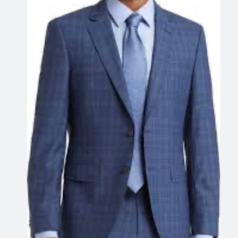 Lauren Ralph Lauren Blue Tweed Wool Blazer Sportscoat Size 44R